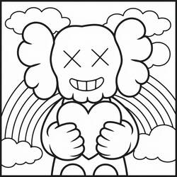 着色页: KAWS (玩具和游戏) #219620 - 免费可打印着色页