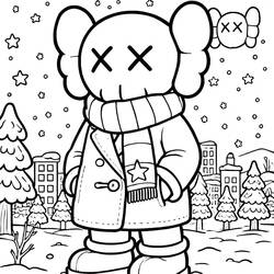 着色页: KAWS (玩具和游戏) #219622 - 免费可打印着色页