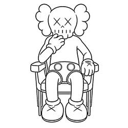 着色页: KAWS (玩具和游戏) #219627 - 免费可打印着色页