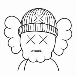 着色页: KAWS (玩具和游戏) #219629 - 免费可打印着色页