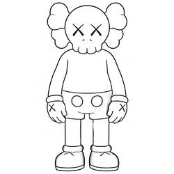 着色页: KAWS (玩具和游戏) #219631 - 免费可打印着色页