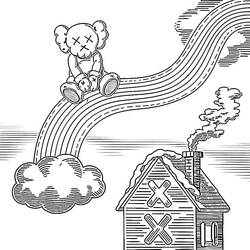 着色页: KAWS (玩具和游戏) #219634 - 免费可打印着色页