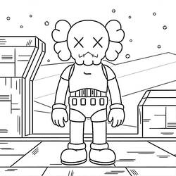 着色页: KAWS (玩具和游戏) #219636 - 免费可打印着色页