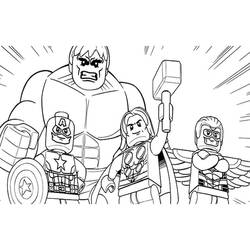 着色页: LEGO Marvel - 免费可打印着色页