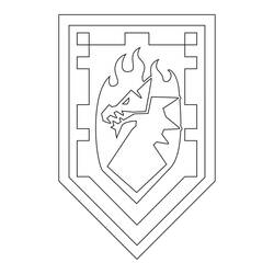 着色页: LEGO Nexo Knights - 免费可打印着色页