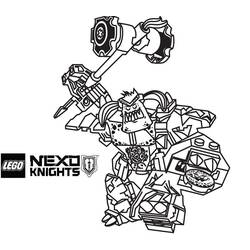 着色页: LEGO Nexo Knights (玩具和游戏) #199190 - 免费可打印着色页