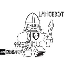 着色页: LEGO Nexo Knights (玩具和游戏) #199200 - 免费可打印着色页