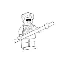 着色页: LEGO Ninjago (玩具和游戏) #171073 - 免费可打印着色页