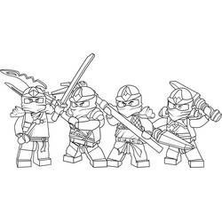 着色页: LEGO Ninjago (玩具和游戏) #171077 - 免费可打印着色页