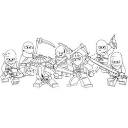 着色页: LEGO Ninjago (玩具和游戏) #171078 - 免费可打印着色页