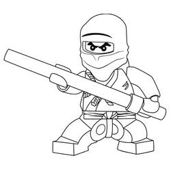 着色页: LEGO Ninjago (玩具和游戏) #171081 - 免费可打印着色页