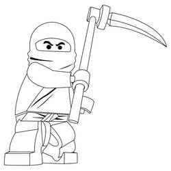 着色页: LEGO Ninjago (玩具和游戏) #171085 - 免费可打印着色页