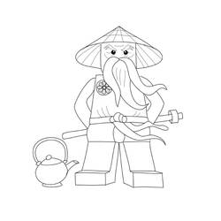 着色页: LEGO Ninjago (玩具和游戏) #171092 - 免费可打印着色页