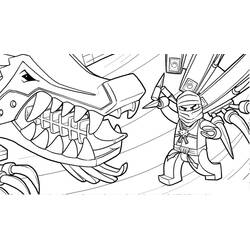 着色页: LEGO Ninjago (玩具和游戏) #171093 - 免费可打印着色页