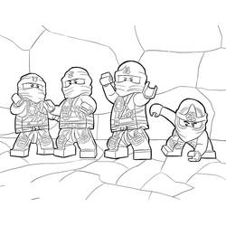 着色页: LEGO Ninjago (玩具和游戏) #171094 - 免费可打印着色页