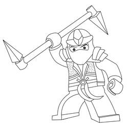 着色页: LEGO Ninjago (玩具和游戏) #171104 - 免费可打印着色页