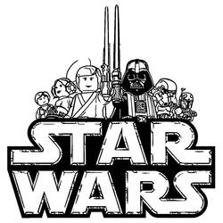 着色页: LEGO Star Wars - 免费可打印着色页