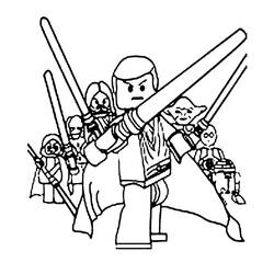 着色页: LEGO Star Wars (玩具和游戏) #200412 - 免费可打印着色页