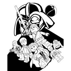 着色页: LEGO Star Wars (玩具和游戏) #200415 - 免费可打印着色页