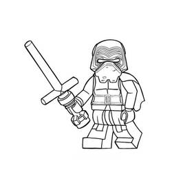 着色页: LEGO Star Wars (玩具和游戏) #200422 - 免费可打印着色页