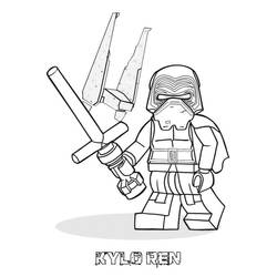 着色页: LEGO Star Wars (玩具和游戏) #200433 - 免费可打印着色页