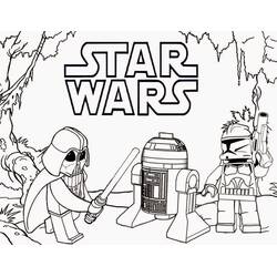 着色页: LEGO Star Wars (玩具和游戏) #200439 - 免费可打印着色页