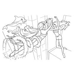 着色页: 美人鱼芭比 (玩具和游戏) #200663 - 免费可打印着色页