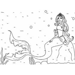 着色页: 美人鱼芭比 (玩具和游戏) #200672 - 免费可打印着色页