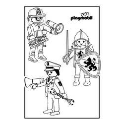 着色页: Playmobil (玩具和游戏) #195435 - 免费可打印着色页