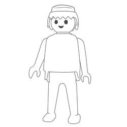着色页: Playmobil (玩具和游戏) #195439 - 免费可打印着色页