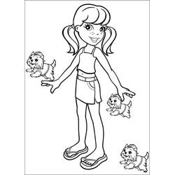 着色页: Polly Pocket (玩具和游戏) #201954 - 免费可打印着色页