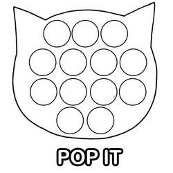 着色页: Pop It (玩具和游戏) #200825 - 免费可打印着色页