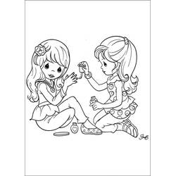 着色页: 珍贵时刻 - 免费可打印着色页