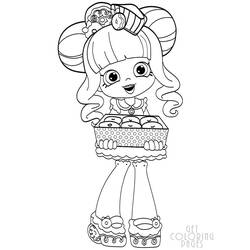着色页: Shoppies Dolls (玩具和游戏) #199250 - 免费可打印着色页