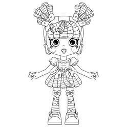 着色页: Shoppies Dolls (玩具和游戏) #199260 - 免费可打印着色页