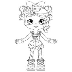 着色页: Shoppies Dolls (玩具和游戏) #199276 - 免费可打印着色页