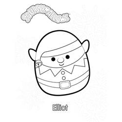 着色页: Squishmallows (玩具和游戏) #219262 - 免费可打印着色页