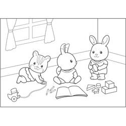 着色页: Sylvanian Families (玩具和游戏) #185827 - 免费可打印着色页