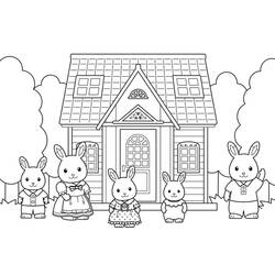 着色页: Sylvanian Families (玩具和游戏) #185830 - 免费可打印着色页