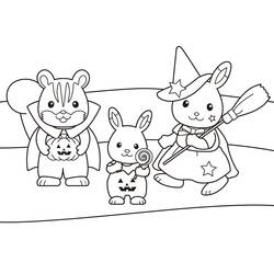 着色页: Sylvanian Families (玩具和游戏) #185831 - 免费可打印着色页