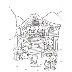 着色页: Sylvanian Families (玩具和游戏) #185836 - 免费可打印着色页