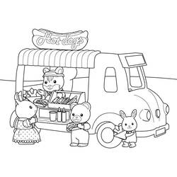 着色页: Sylvanian Families (玩具和游戏) #185841 - 免费可打印着色页