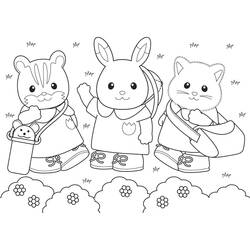 着色页: Sylvanian Families (玩具和游戏) #185846 - 免费可打印着色页