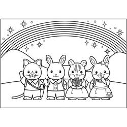 着色页: Sylvanian Families (玩具和游戏) #185849 - 免费可打印着色页