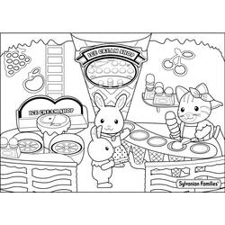 着色页: Sylvanian Families (玩具和游戏) #185855 - 免费可打印着色页