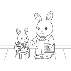 着色页: Sylvanian Families (玩具和游戏) #185859 - 免费可打印着色页