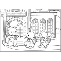 着色页: Sylvanian Families (玩具和游戏) #185860 - 免费可打印着色页