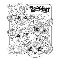 着色页: Zoobles (玩具和游戏) #203693 - 免费可打印着色页