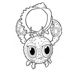着色页: Zoobles (玩具和游戏) #203703 - 免费可打印着色页