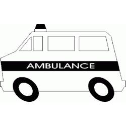着色页: 救护车 (运输) #136762 - 免费可打印着色页